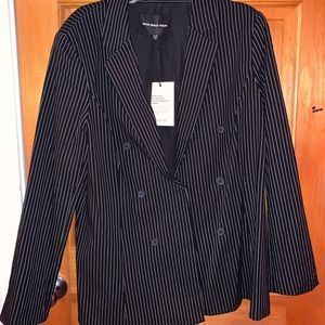 Black and White Stripped Blazer